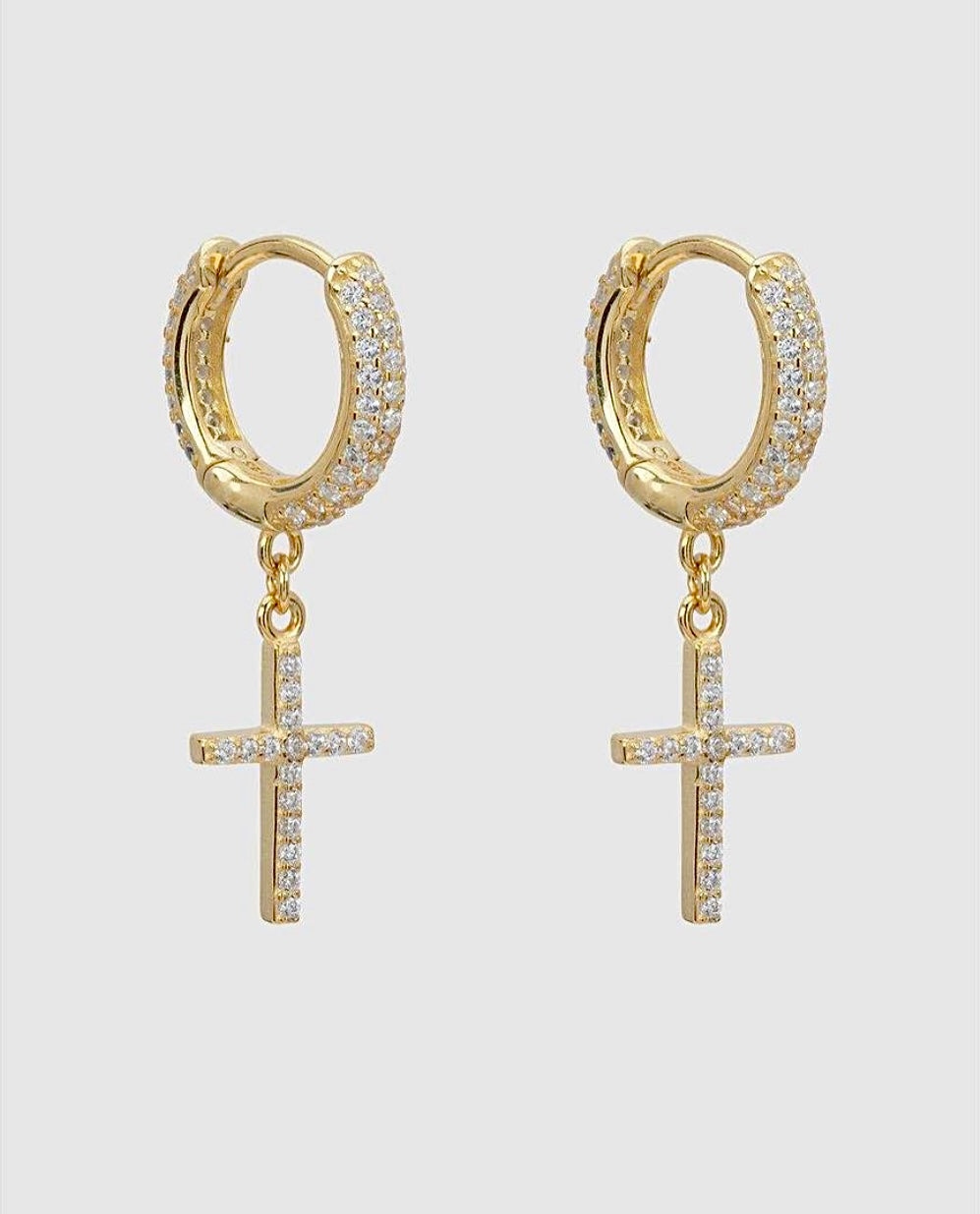 ICY Cross Earrings